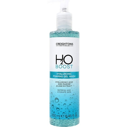 Creightons H2O Boost Hyaluronic Foaming Gel Wash 250ml - Makeup Remover & Hydrating Cleanser Vegan Friendly Cruelty Free Dermatologically Tested