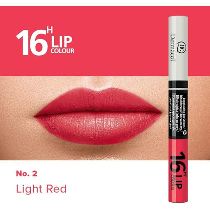 Dermacol - Lip Colour 16 Hours Long 2V1 Color Lip Gloss, And 4.8 G Odstín 2