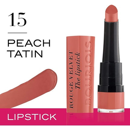 Bourjois Rouge Velvet The Lipstick Bullet 15 Peach Tatin Nudes 2.4g