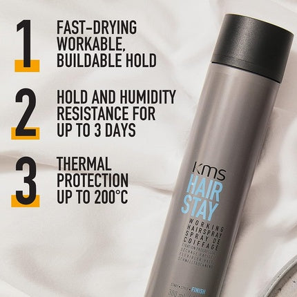 Ksm hairstay Working Hairspray with Touchable, Moveable Finish 300ml
