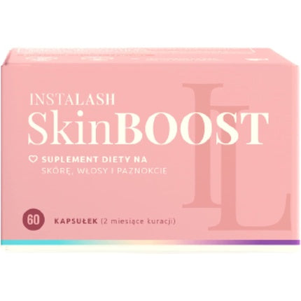 INSTALASH SkinBOOST Natural Vitamin Supplement for Skin, Hair, Lashes, and Nails 60 Capsules