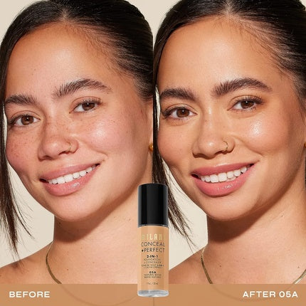 Milani 2-In-1 Foundation and Concealer Natural Beige 30ml
