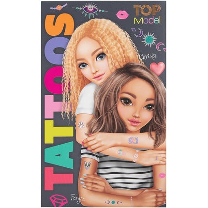 Depesche 13225 TOPModel Tattoo Block for Kids with 6 Sheets of Temporary Tattoos in Various Patterns, Colors, and Designs