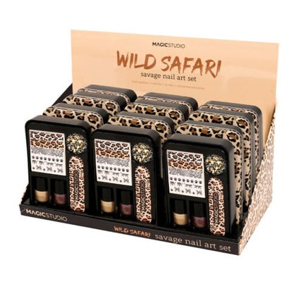 Make-Up Magic Studio Wild Safari Savage Nail Art Set 6 Pieces