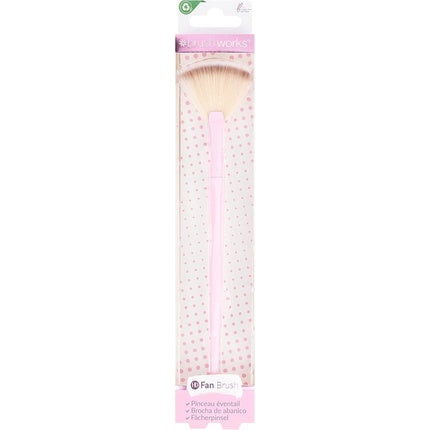 Brushworks Fan Brush Pink One Size