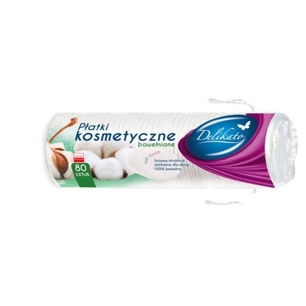 Delikato Ultra-Soft Gentle Cleansing Pads - 80 Pads