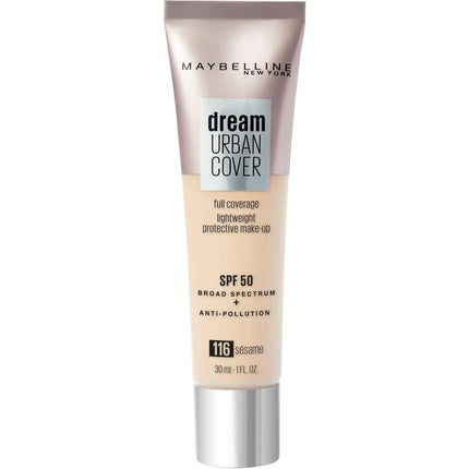 Maybelline Dream Urban Cover All-In-One Protective Makeup 116 Sesame 30ml