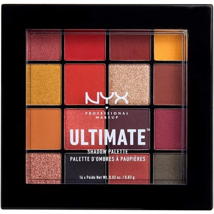 Nxy Professional Makeup Ultimate Shadow Palette 16 Shimmering and Metallic Shades Phoenix 0.83g