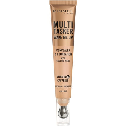 Rimmel Multi-Tasker Wake Me Up Foundation And Concealer With Brightening Effect 030 Light 20ml