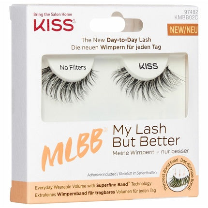 Kiss My Lash But Better Black Lashes Tapered Length Style - 1 Pair