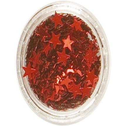 Red Cosmetic Glitter Stars for Face
