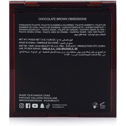 Huda Beauty Brown Obsessions Eyeshadow Palette Chocolate