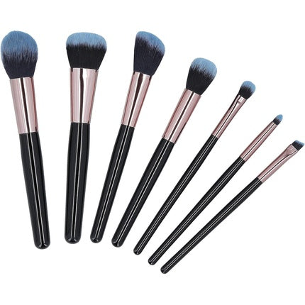 T4B MIMO 7-Piece Makeup Brush Set with Case Black