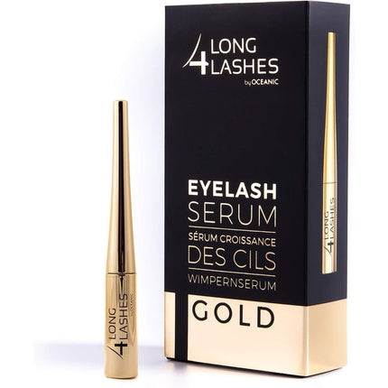 Long4Lashes GOLD High Capacity Exclusive Eyelash Serum 4ml - Superstar Formula with Plant-Based Ingredients
