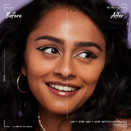 Nyx Can't Stop Won't Stop Mattifying Pressed Powder Shade LIGHT