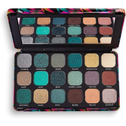 Makeup Revolution Forever Flawless Eyeshadow Palette with Cannabis