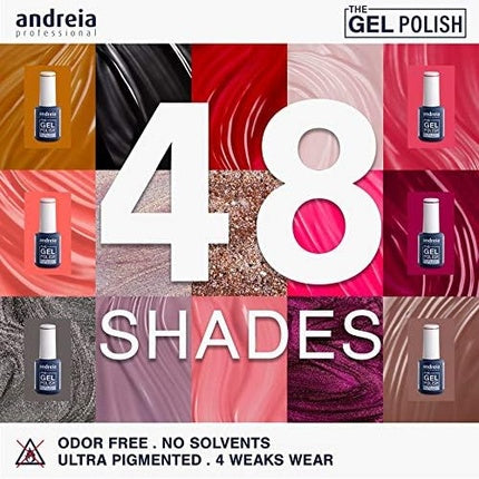 Andreia Professional The Gel Polish Solvent and Odor Free Gel Colour G09 Pink Shades of Rose