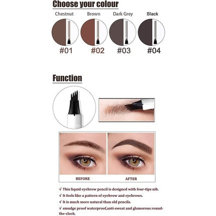 Music Flower Waterproof Eye Pen in Dark Chestnut