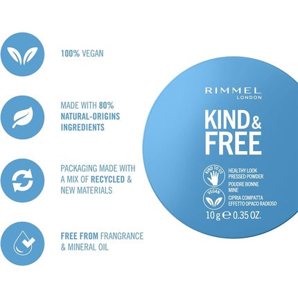 Rimmel London Kind & Free Powder 001 Translucent 10g
