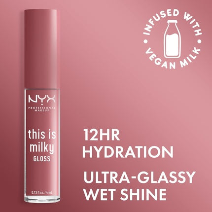 NYX PROFESSIONAL MAKEUP This Is Milky Gloss Vegan Lip Gloss Cherry Skimmed