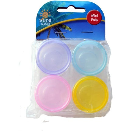 Source Travel Set 4 Round Pots Assorted
