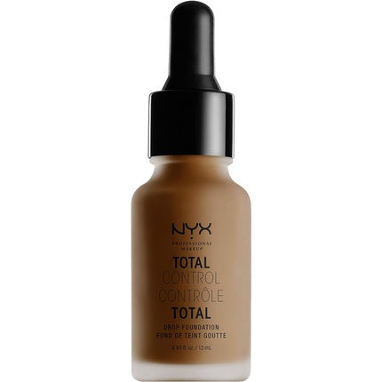 NYX Professional Makeup Total Control Drop Foundation Precise Dosage Buildable Coverage Long Lasting Vegan Formula Matte Finish Shade Deep Cool 22 Deep Cool