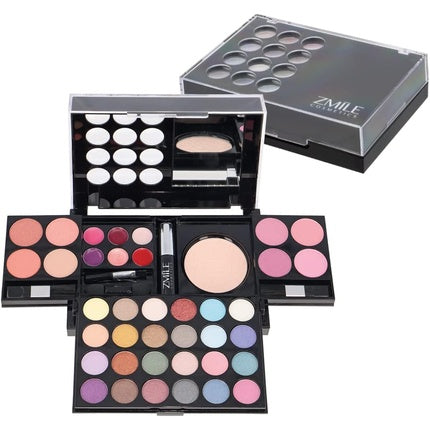 ZMILE COSMETICS All You Need To Go Beauty Box Vegan Cosmetics with Mirror - Small Make-Up Set for On the Go, for Traveling and as a Gift