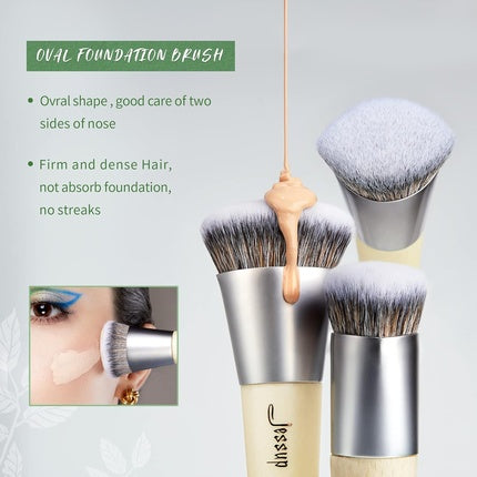Jessup Eco-Friendly Makeup Brush Set Of Twelve Makeup Brushes T327