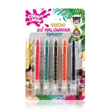 Chlapu Chlap Face Painting Crayons For Girls - 5 Pieces