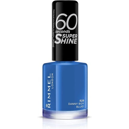 Rimmel 60 Seconds Super Shine Nail Polish 8ml Danny Boy Blue