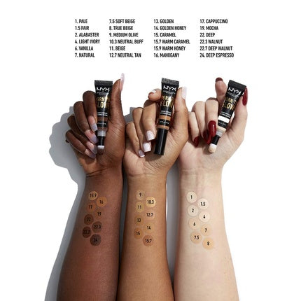 NYX PROFESSIONAL MAKEUP Born To Glow Radiant Concealer Medium Coverage 22.3 Walnut