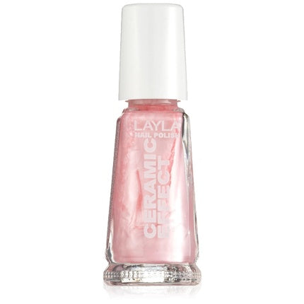 Layla Cosmetics 1243R23-112 Ceramic Effect Nail Polish Pearly Pink Love 0.01L