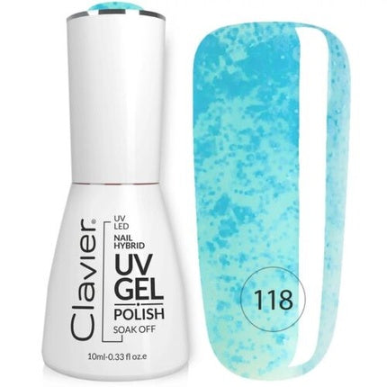 Luxury Hybrid Nail Polish with Holographic Particles 118 Sparkly W
