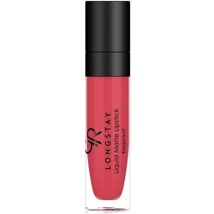 Golden Rose Creamy LONGSTAY Liquid MATTE Lipstick with Vitamin E and Avocado Oil KISSPROOF Moisturizer FULL COVERAGE 5.5ml Pink 32
