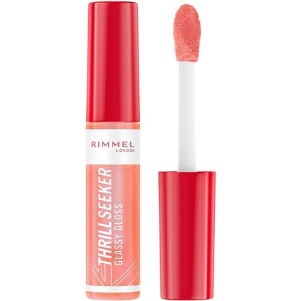 Rimmel Thrillseeker Glassy Gloss 250 Peachy Vibes Hydrating Shine with Hyaluronic Acid