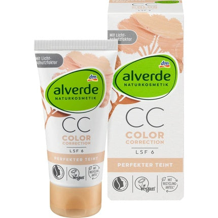 CC Cream Color Correction Perfect Complexion Natural Cosmetics Conceals Wrinkles and Skin Imperfections UVA/UVB Protection SPF 6 50ml