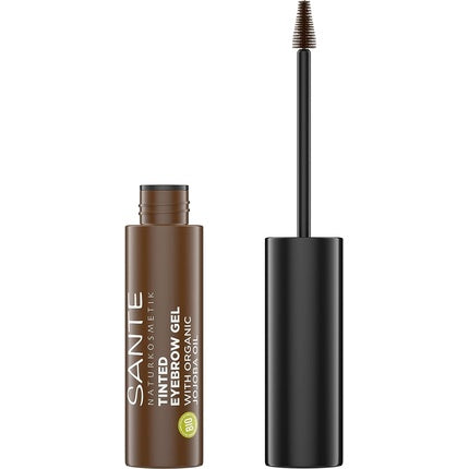 SANTE Naturkosmetik Brow Gel Color Brown Tinted Eyebrow Gel 02 3.5ml