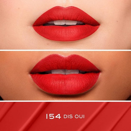 Lancôme L'Absolu Rouge Drama Ink All Day Wear Lightweight Semi-Matte 154 Dis Oui Bright Coral Red