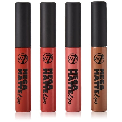 W7 Mega Matte Lip Collection Lip Gloss Box 28ml