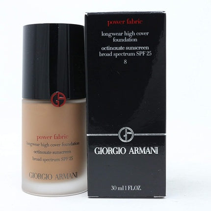 Giorgio Armani Power Fabric + Ultra Longwear Weightless Matte Foundation 8 SPF 20 30ml / 1oz