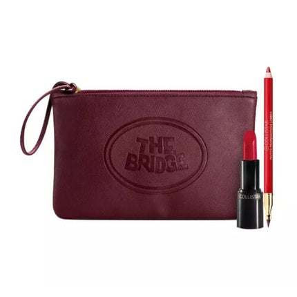 Collistar Lipstick + Lipliner + Cosmetics Bag Set