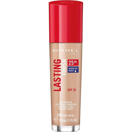 Rimmel Lasting Finish 200 Soft Beige Foundation 30ml