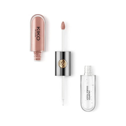 KIKO Milano Unlimited Double Touch 102 Long-Lasting Liquid Lipstick 12 Hour Wear Satin Rosy Beige
