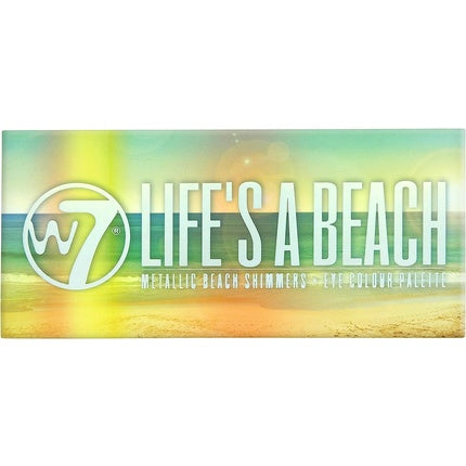 W7 Life's A Beach Metallic 12pc Eye Colour Palette 9.6g