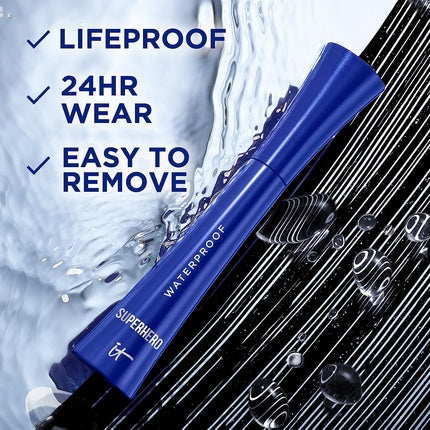 IT Cosmetics Superhero Volumizing Waterproof Mascara 0.3 fl oz - Super Black