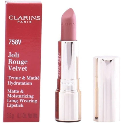 Clarins Joli Rouge Velvet Lipstick - 758V Sandy Pink 3.5g
