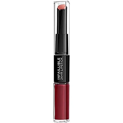 L'Oreal Paris Infallible Lipstick 24 Hour Liquid Lipstick with Moisturizing Lip Care Balm 5ml 700 Boundless Burgundy