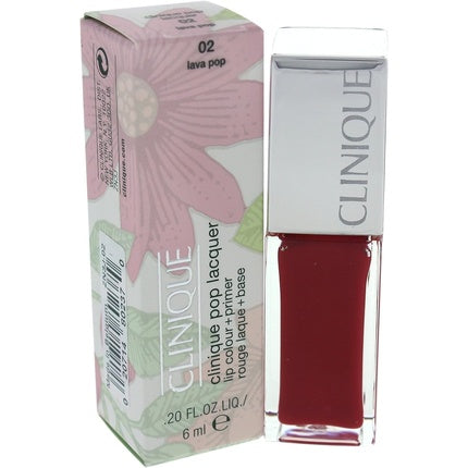 Clinique Pop Lacquer Lip Color Primer02 Lava Pop 6ml