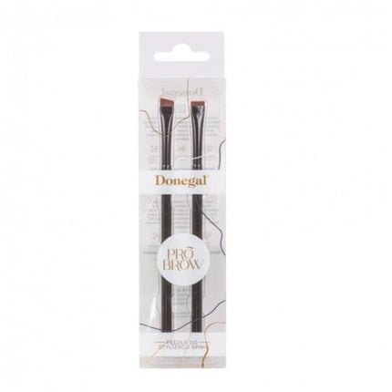 Donegal Pro Brow Precision Eyebrow Styling Brushes 2pcs