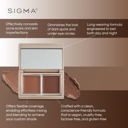 Sigma Beauty Spectrum Color-Correcting Duo 1.26 Ounce Dark to Deep